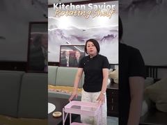 Anti Tipping Lock Rotating Storage Rack Multi Functional Carbon Steel Folding Storage Rack